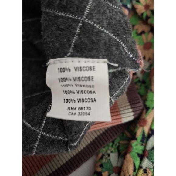 Athropologie  Conditions Apply Hoodie Womens Med Floral Sweatshirt - Picture 7 of 9